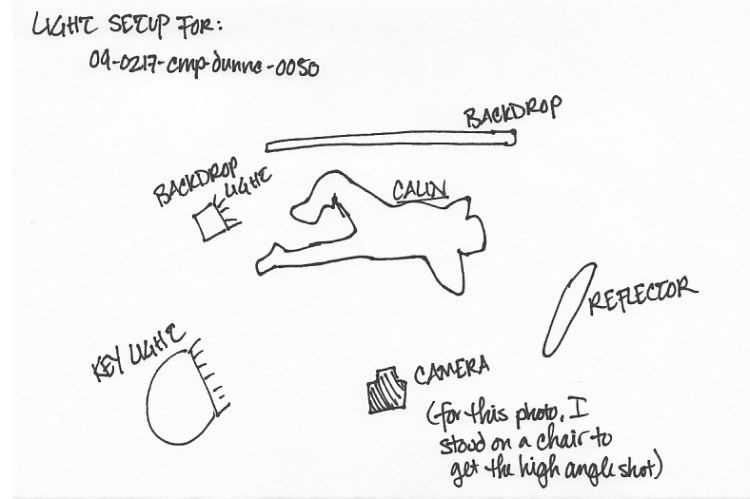 lightsetup02 And here's the light setup for the third shot.