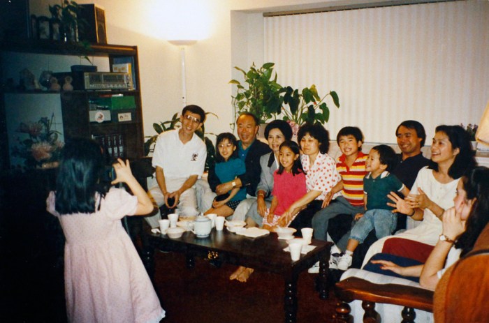 A picture of Chris taking a picture of extended family at Uncle Emmo's Sugar Land house in 1994. Friday, May 2, 2014.