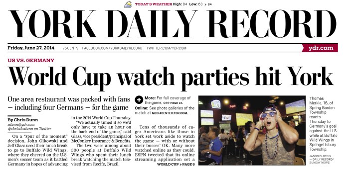 © 2014 by The York Daily Record/Sunday News.