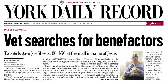 © 2014 by The York Daily Record/Sunday News.